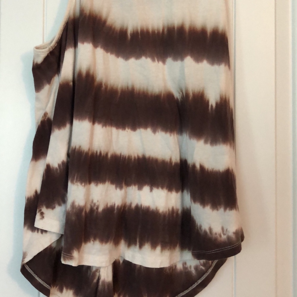 White Crow Tie Dye Open-Back Tank
